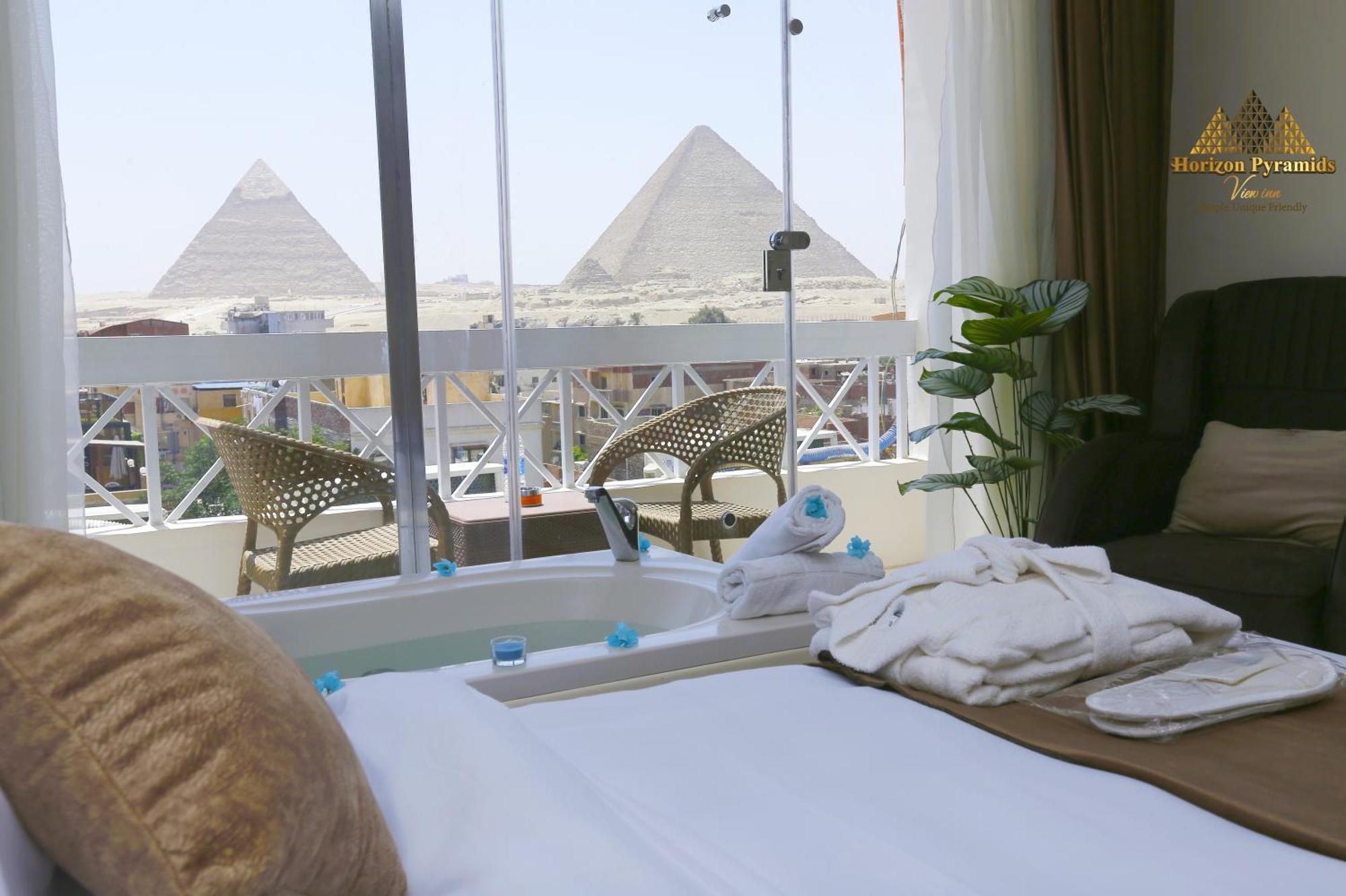 Horizon Pyramids View Inn Kafrat al Jabal Exterior foto