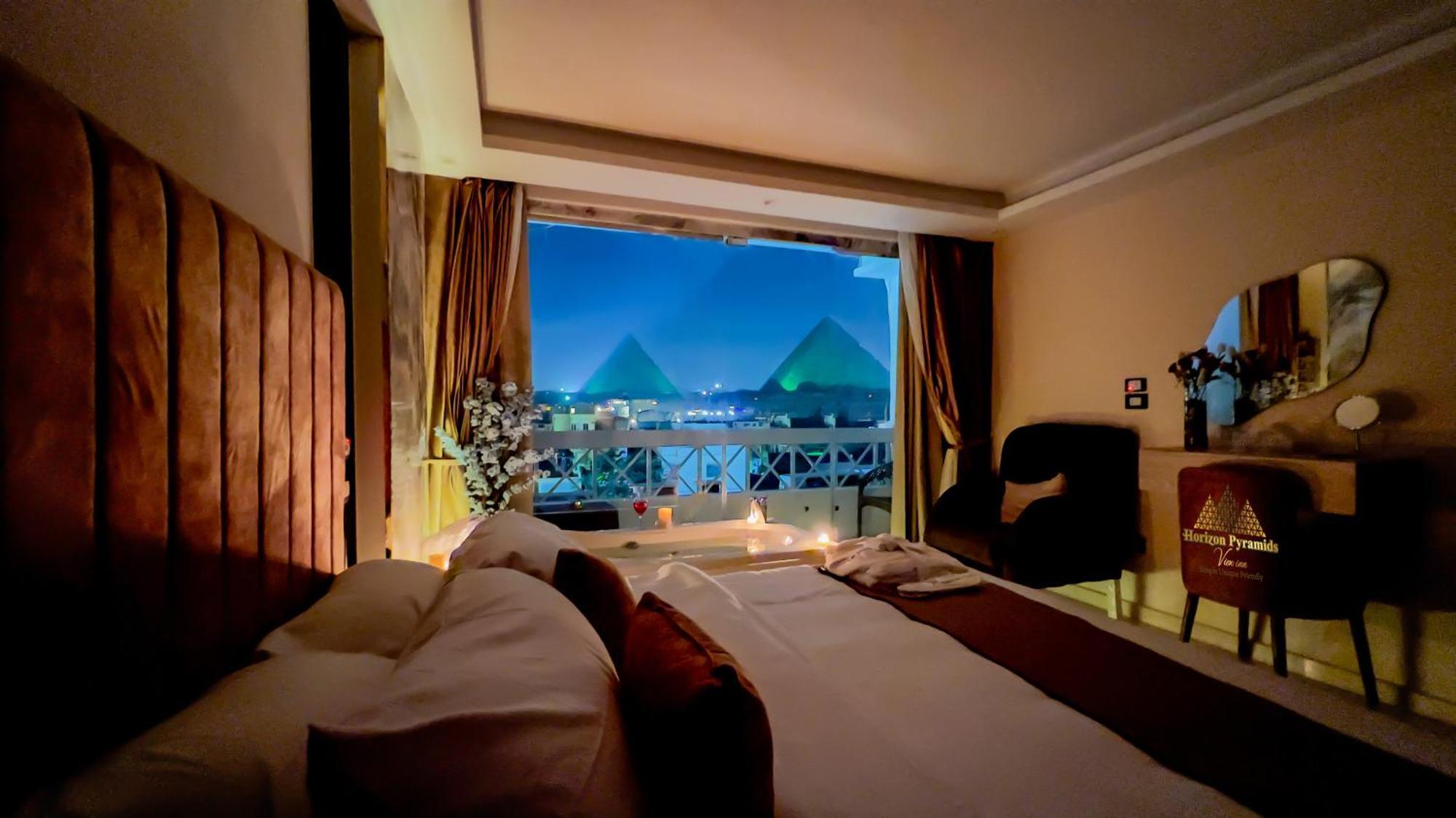 Horizon Pyramids View Inn Kafrat al Jabal Exterior foto