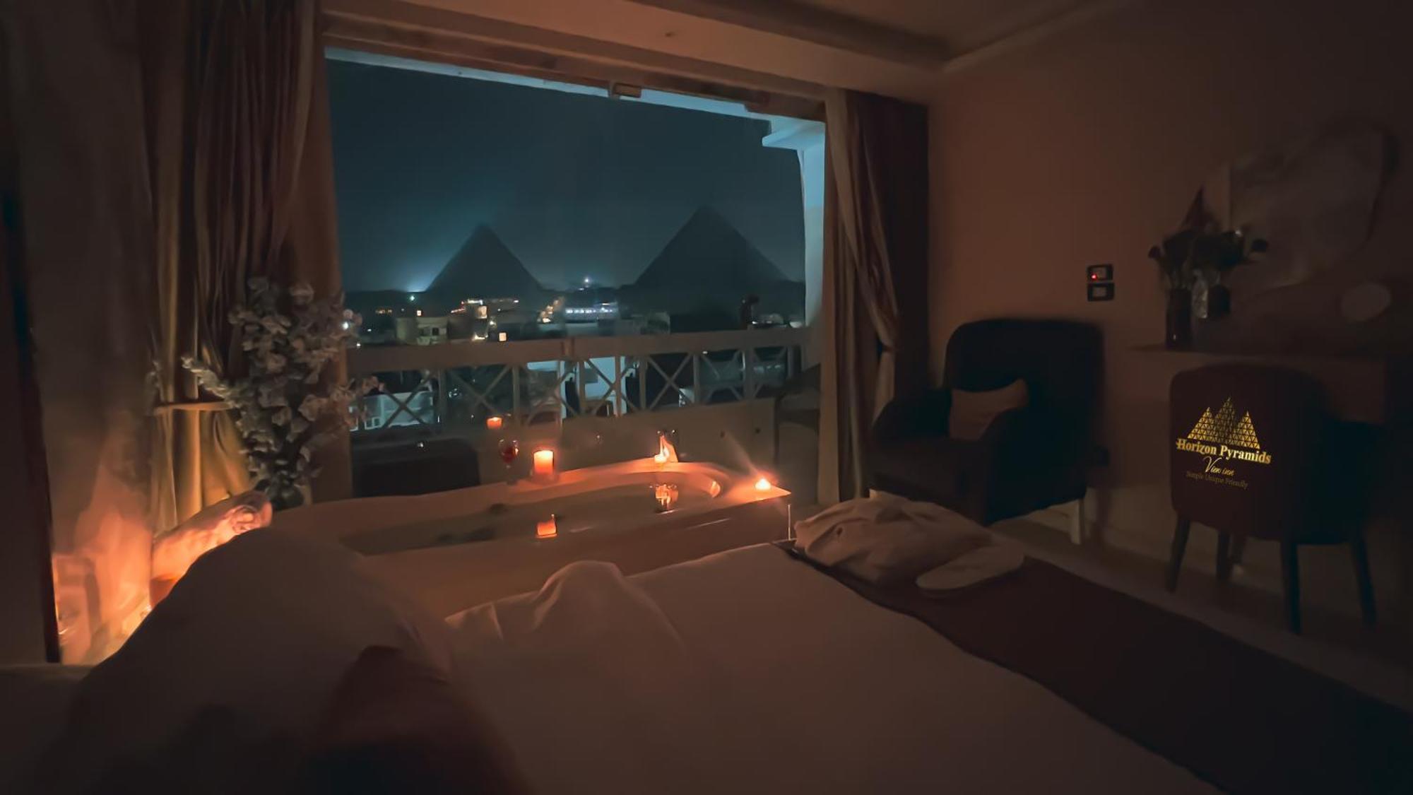 Horizon Pyramids View Inn Kafrat al Jabal Exterior foto