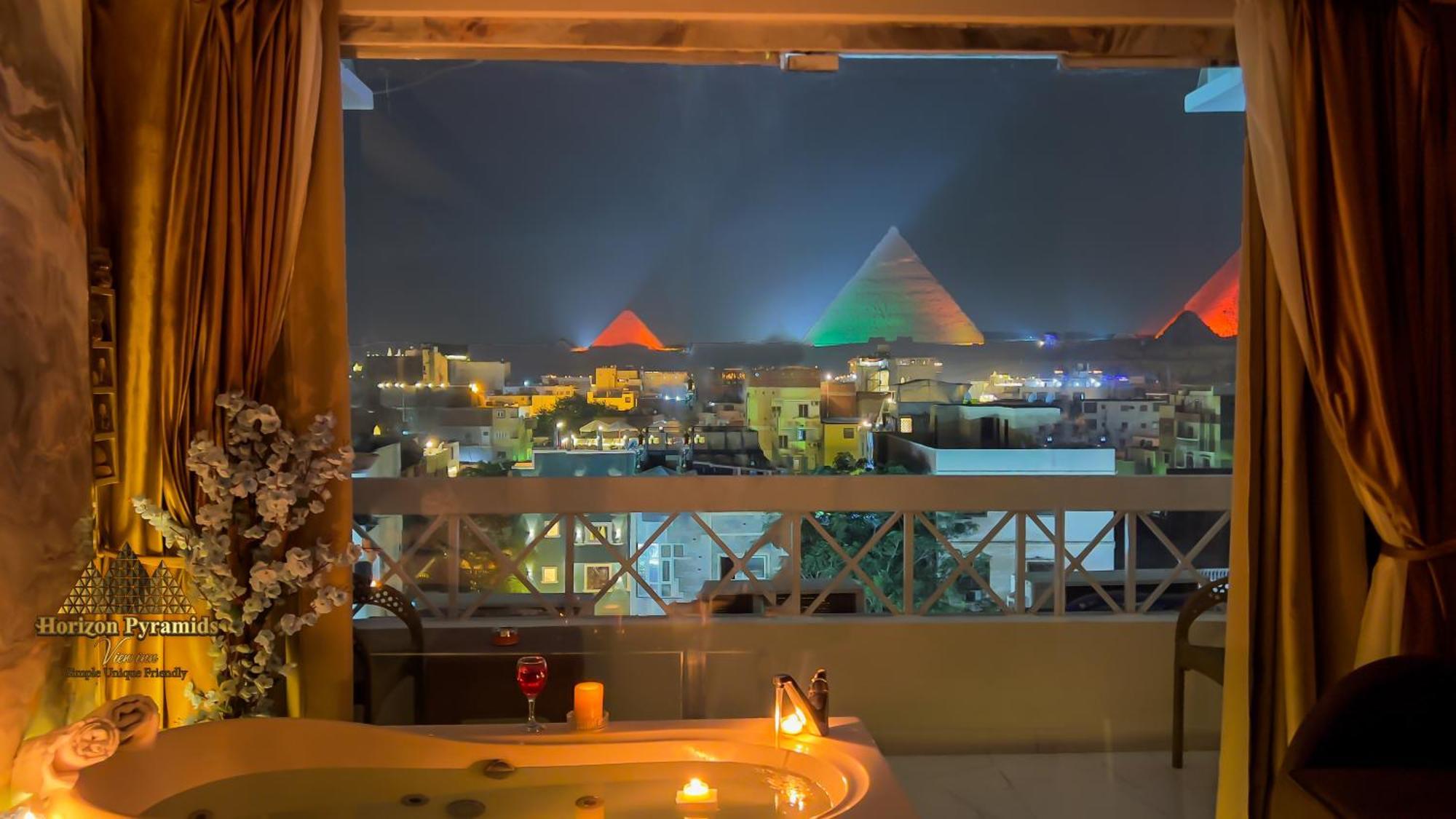 Horizon Pyramids View Inn Kafrat al Jabal Exterior foto