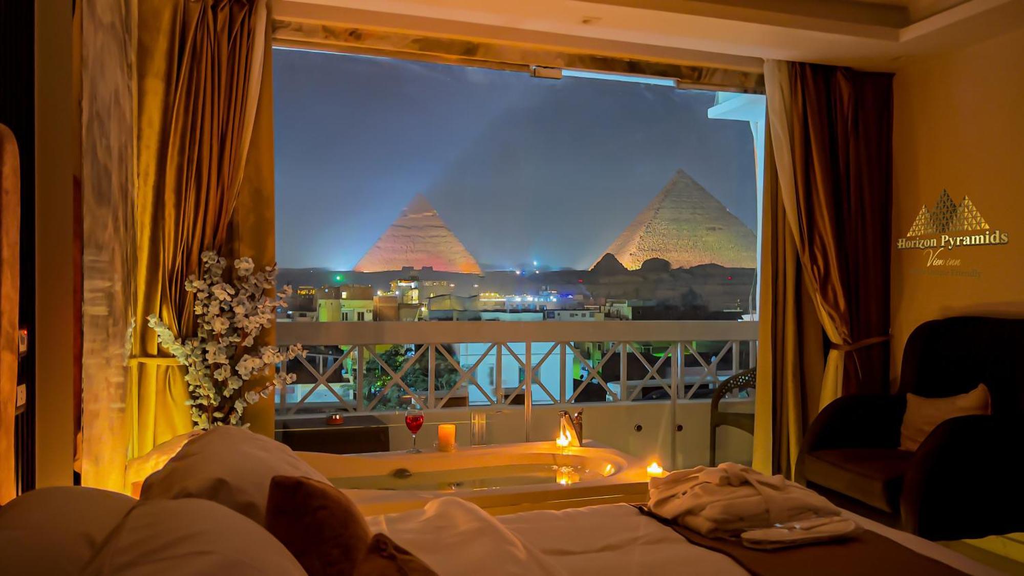 Horizon Pyramids View Inn Kafrat al Jabal Exterior foto