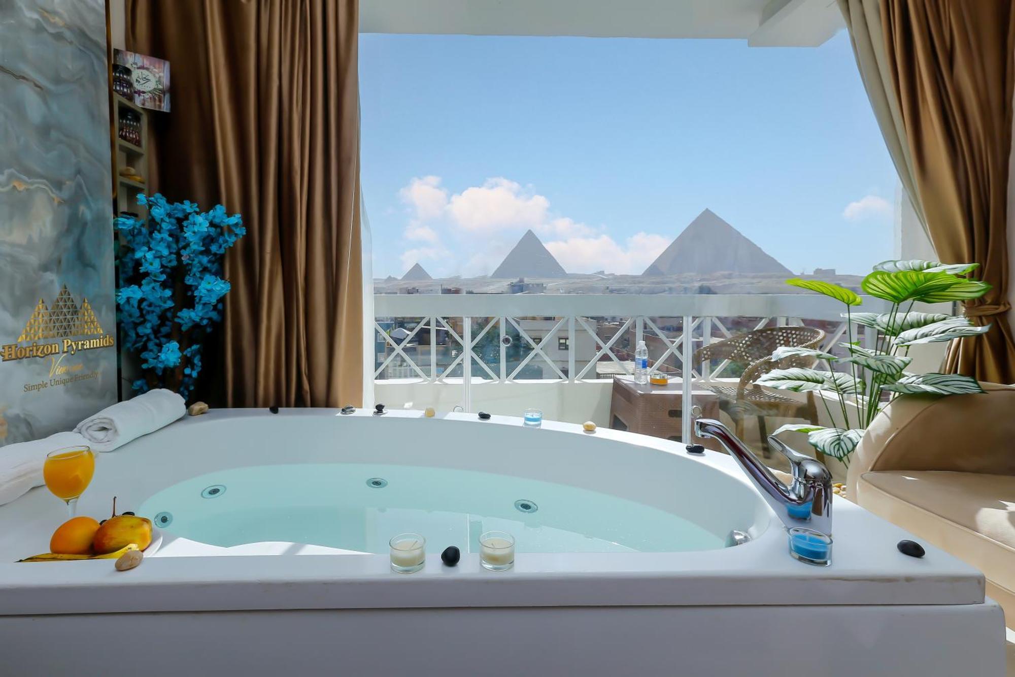 Horizon Pyramids View Inn Kafrat al Jabal Exterior foto