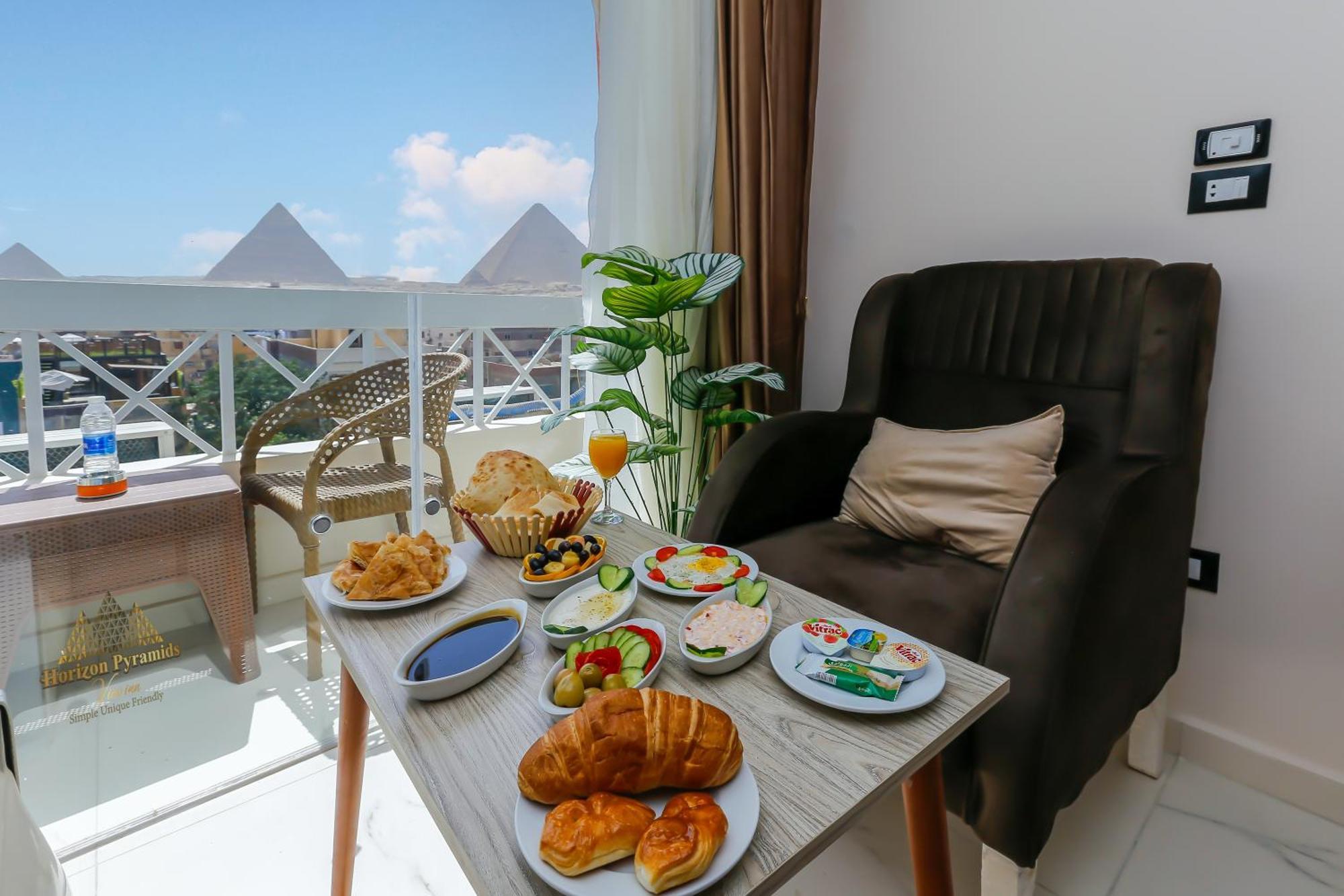 Horizon Pyramids View Inn Kafrat al Jabal Exterior foto