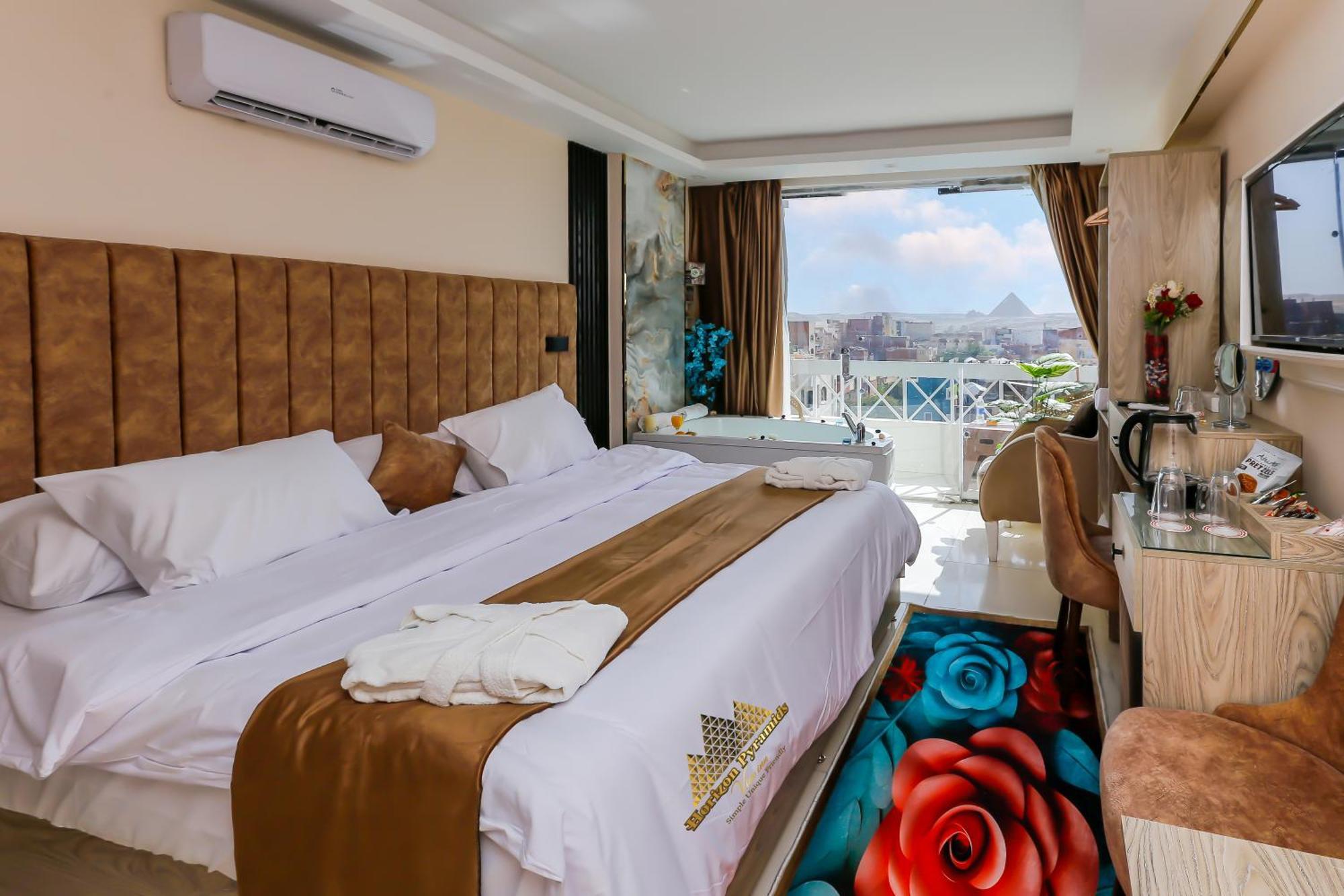 Horizon Pyramids View Inn Kafrat al Jabal Exterior foto